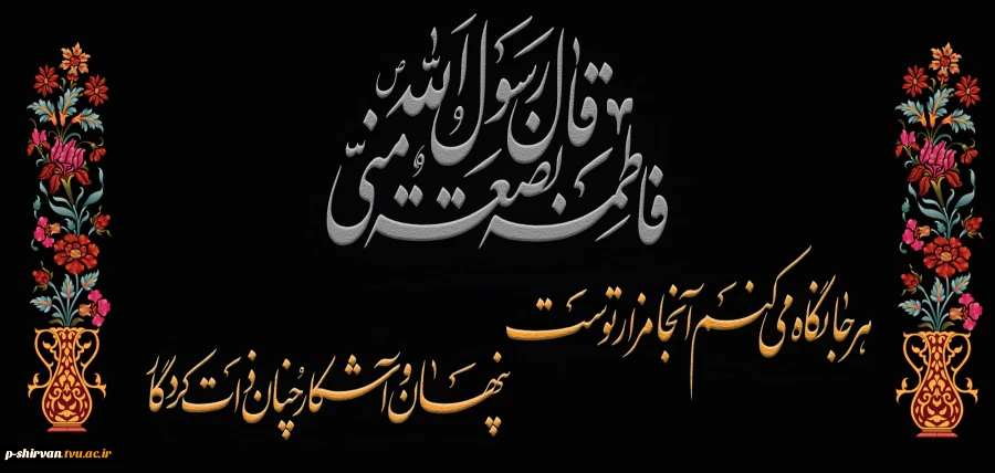 در حریم فاطمیه مرغ دل پر میزند ناله از مظلومی زهرای اطهر میزند السلام علیک یا فاطمة الزهرا . . . 2