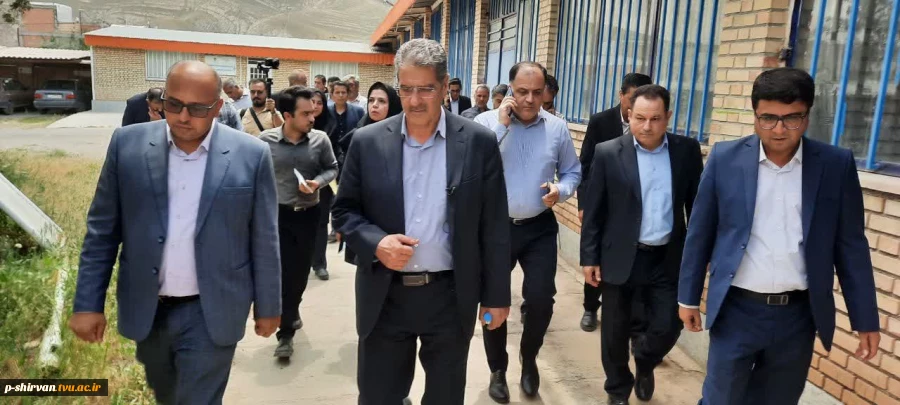 بازدید دکتر زمانی، رئیس دانشگاه ملی مهارت از آموزشکده ملی مهارت پسران شیروان ( پروفسورحسابی ) 4