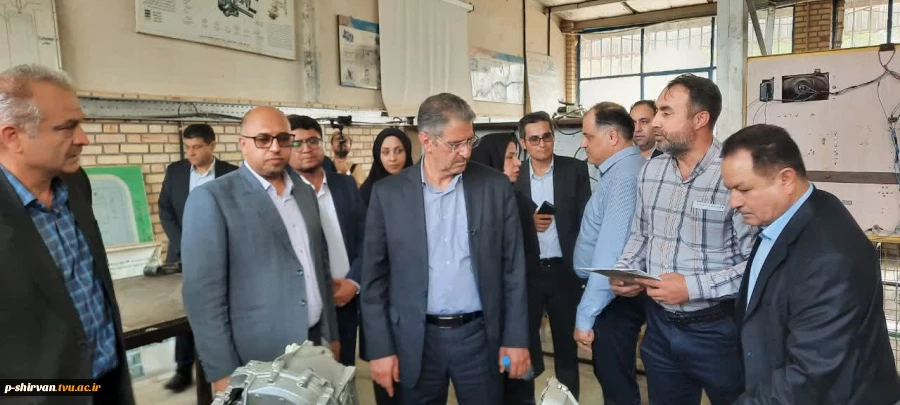 بازدید دکتر زمانی، رئیس دانشگاه ملی مهارت از آموزشکده ملی مهارت پسران شیروان ( پروفسورحسابی ) 3
