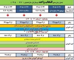 جدول زمانبندی انتخاب واحد 2